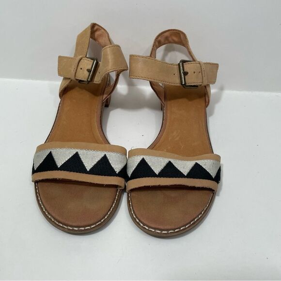 Toms Embroidered Mini Heeled Sandals - Picture 6 of 6